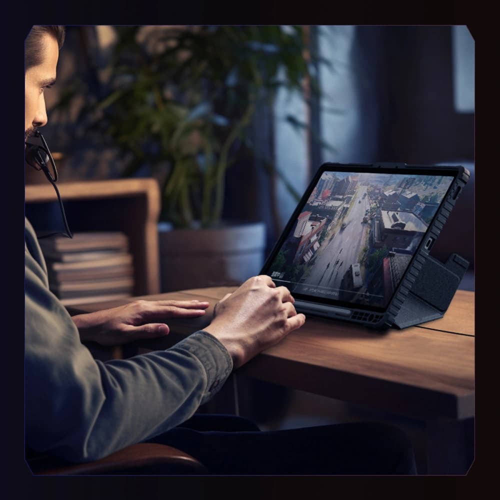 Etui Nillkin Bumper Leather Case Pro Samsung Galaxy Tab S9 FE+ Plus negre - 9