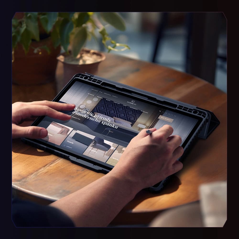 Etui Nillkin Bumper Leather Case Pro Samsung Galaxy Tab S9 FE+ Plus negre - 10