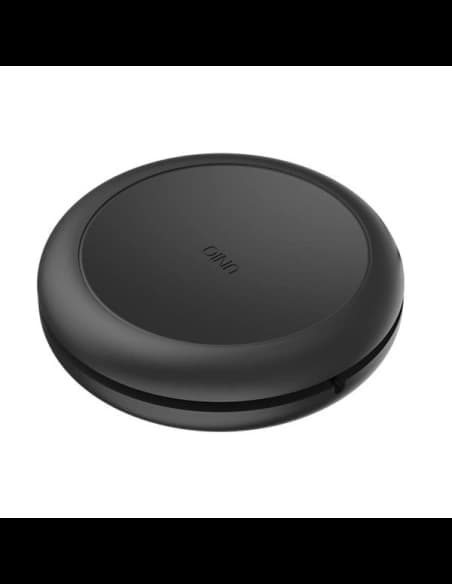 Cablu UNIQ MFI Halo USB-C-Lightning 18W din nylon, retractabil, 1,2m, negru/midnight black