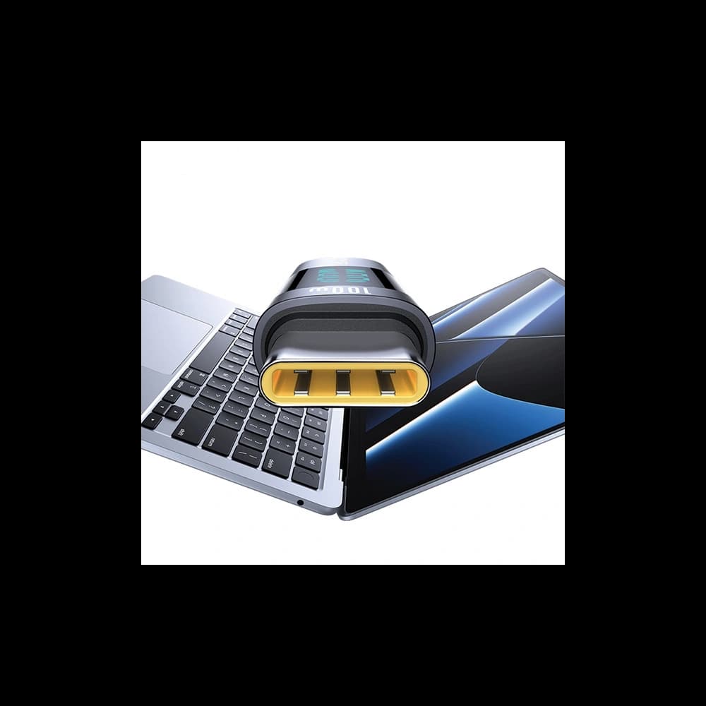 Adapter USAMS US-SJ682 AU18 USB-C / USB-C Digital Display 100W steel/aluminium - 5