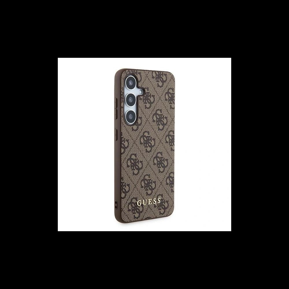 Etui Guess GUHCS24SG4GFBR Samsung Galaxy S24 hardcase 4G Fém Arany Logó barna/brown - 4