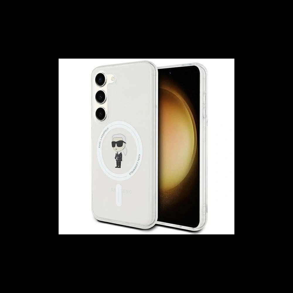 Etui Karl Lagerfeld KLHMS24SHFCKNOT Samsung Galaxy S24 kemény tok IML Ikonik MagSafe átlátszó - 1