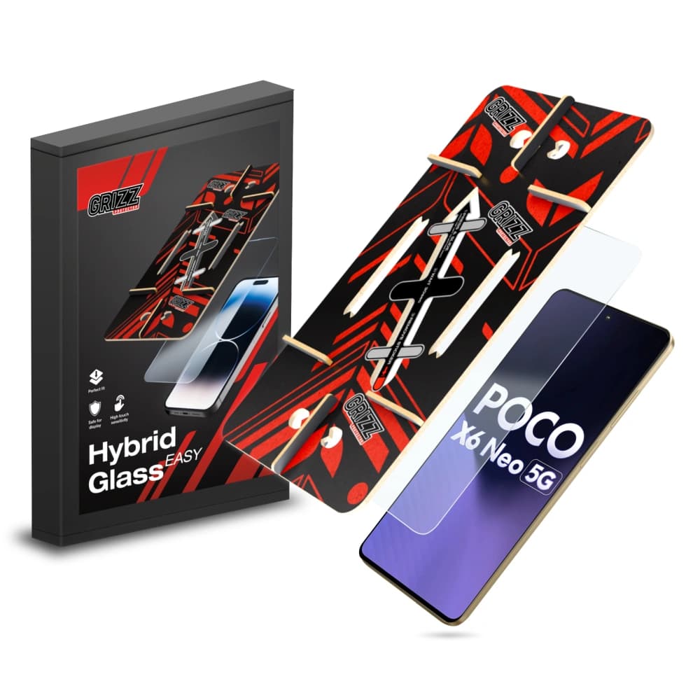 GrizzGlass HybridGlass Easy Xiaomi POCO X6 Neo - 1