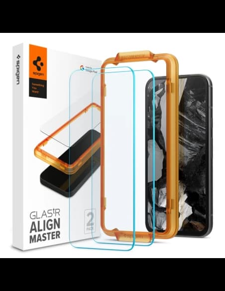 Szkło hartowane Spigen GLAS.tR AlignMaster Google Pixel 8a Clear [2 PACK]