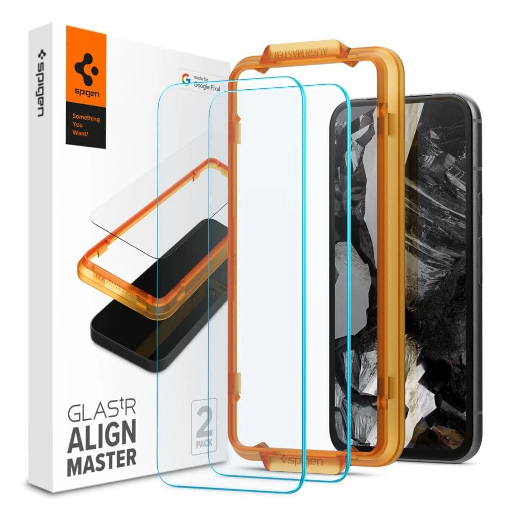 Sticlă călită Spigen GLAS.tR AlignMaster Google Pixel 8a Clear [2 PACK] - 1