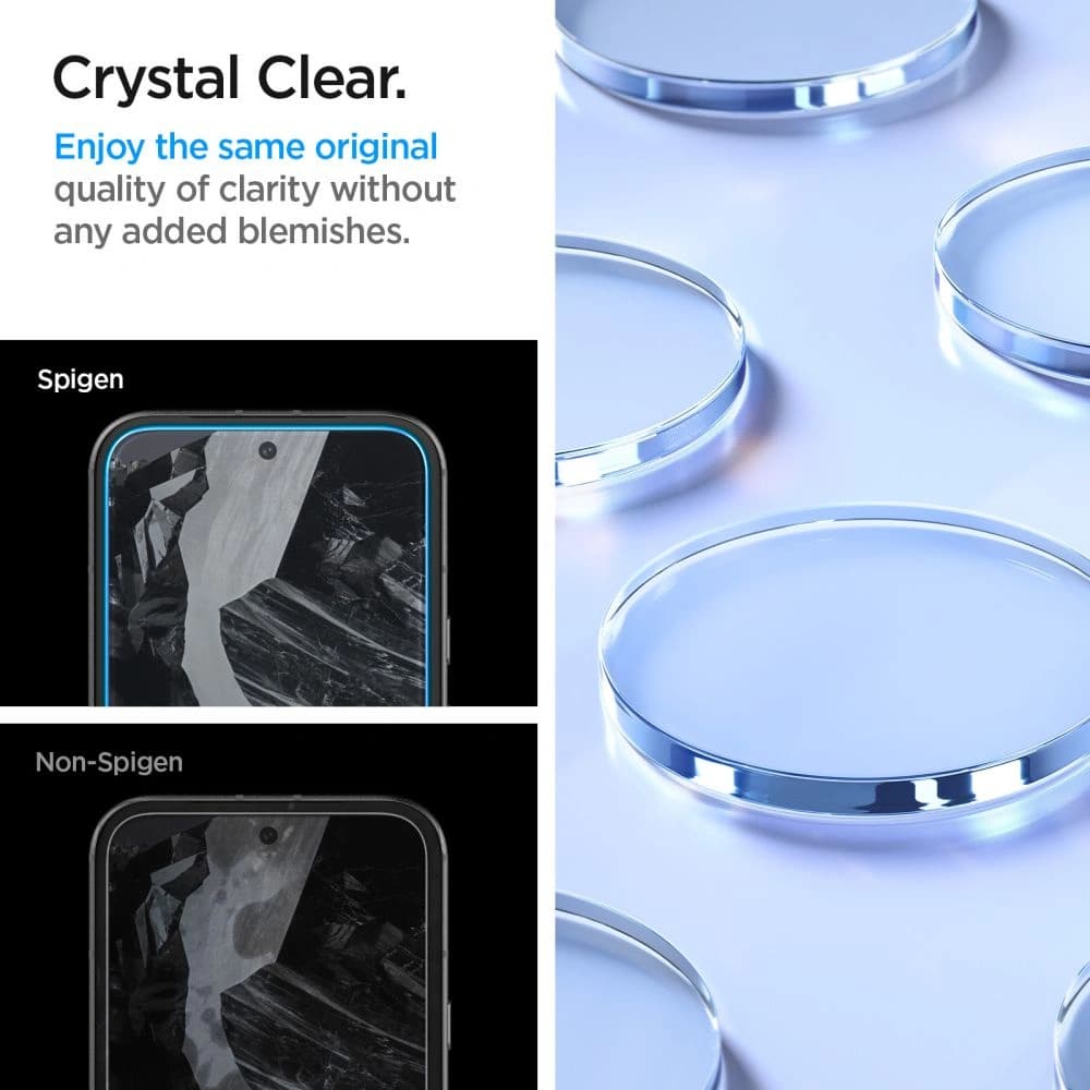 Sticlă călită Spigen GLAS.tR AlignMaster Google Pixel 8a Clear [2 PACK] - 12