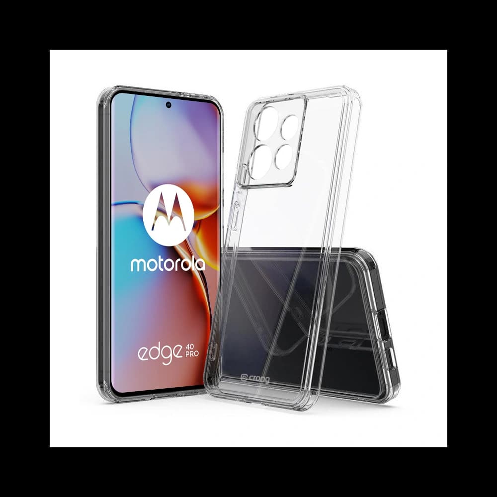Etui Crong Crystal Shield borító Motorola Edge 40 Pro átlátszó - 1