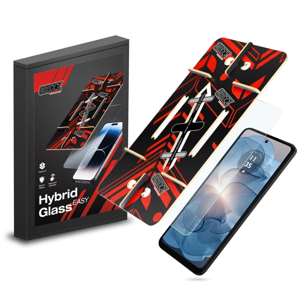 GrizzGlass HybridGlass Easy pentru Motorola Moto G34 - 1