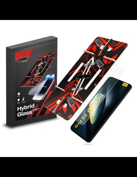 Hibrid üveg GrizzGlass HybridGlass Easy a Xiaomi POCO F6 Pro-hoz