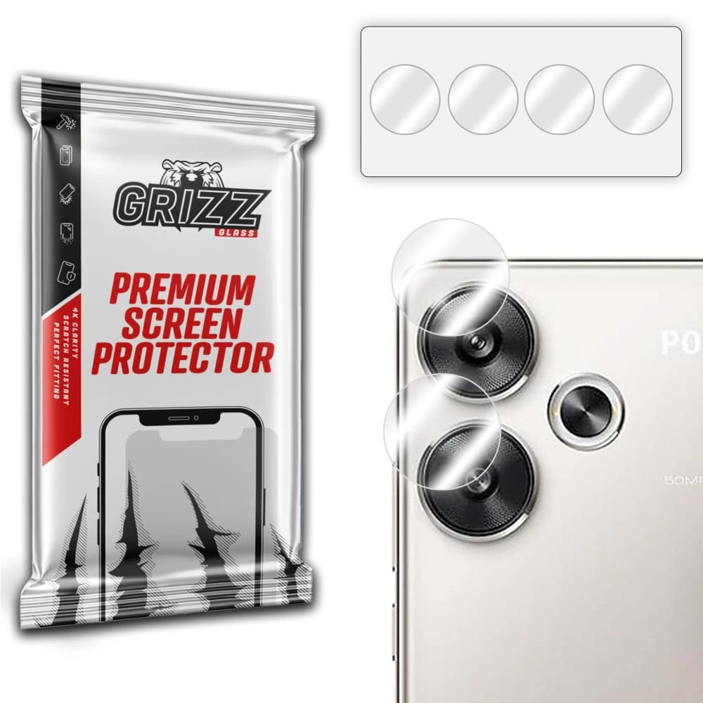 Glas für die Kamera GrizzGlass HybridGlass für Xiaomi POCO F6 - 1