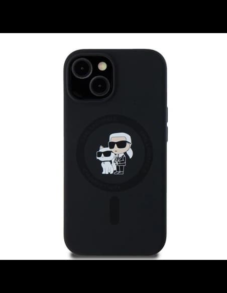 Etui Karl Lagerfeld KLHMN61SCMKCRHK Apple iPhone 11 / XR hardcase silikonové Karl & Choupette MagSafe černé/black