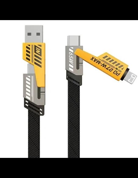 Kabel 4w1 AWEI CL-226 USB-C / Lightning schwarz