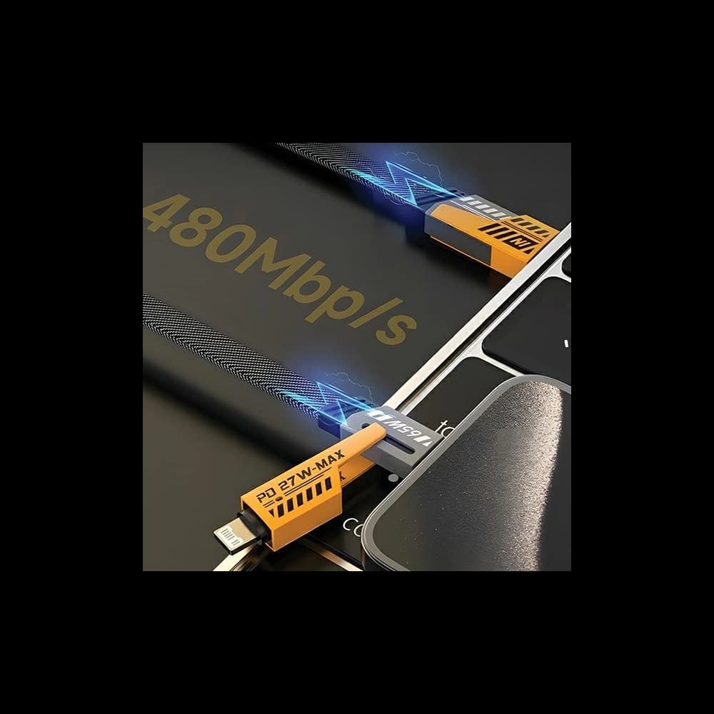 Kabel 4w1 AWEI CL-226 USB-C / Lightning schwarz - 2