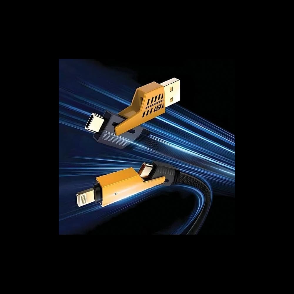 Kabel 4w1 AWEI CL-226 USB-C / Lightning schwarz - 4