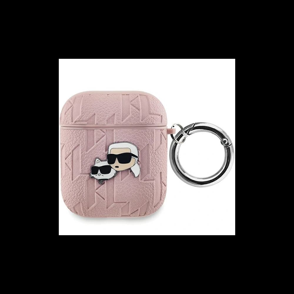 Etui Karl Lagerfeld KLA2PGKCPP Apple AirPods 1/2 borító Monogram Karl & Choupette Fej rózsaszín/pink - 1