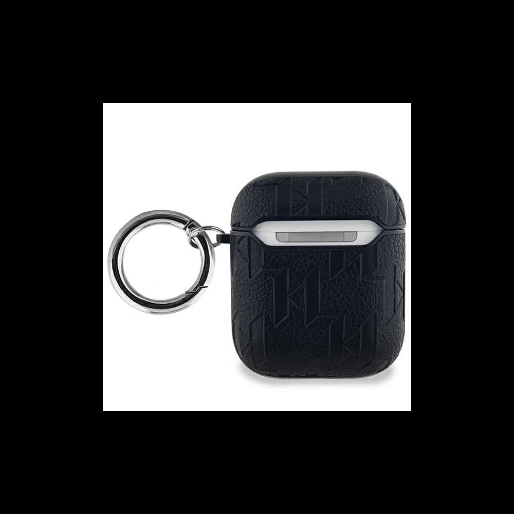 Etui Karl Lagerfeld KLA2PGKIPK Apple AirPods 1/2 tok Monogram Karl Head fekete/black - 2