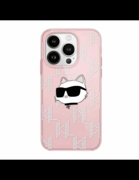 Etui Karl Lagerfeld KLHCN61HKLPCHP Apple iPhone 11 / XR hardcase IML Choupette Head & Monogram růžový/pink