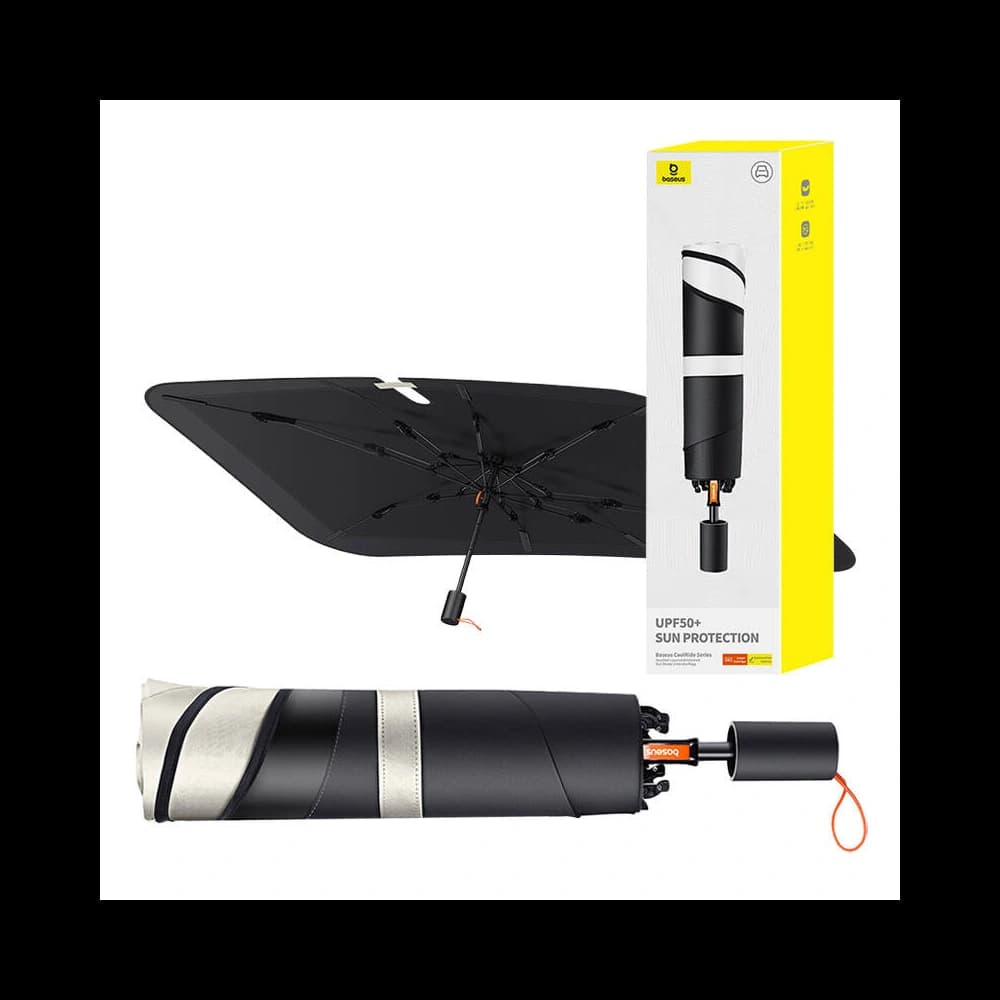 Osavenă de soare pentru mașină Baseus CoolRide cu două straturi, neagră - 9