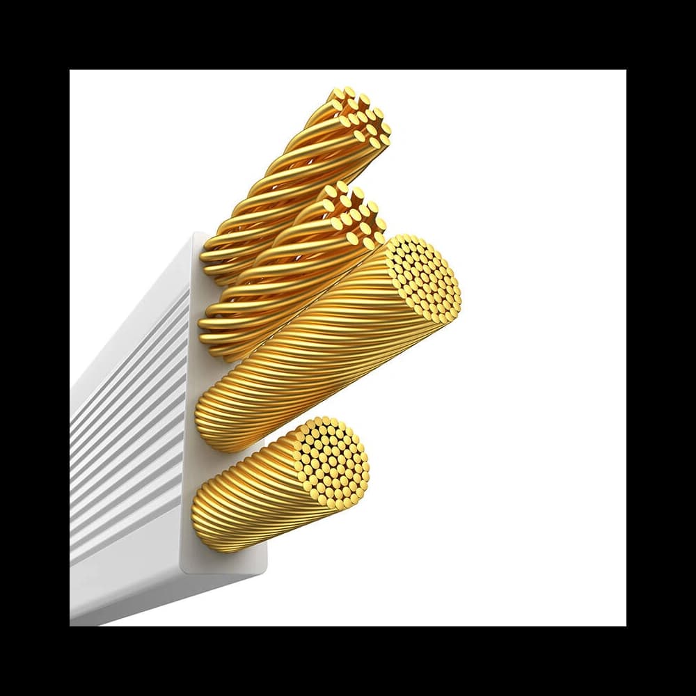 Cablu 3in1 Baseus Free2Draw USB-A / micro USB, Lightning, USB-C 3.5A 1.1m alb - 6