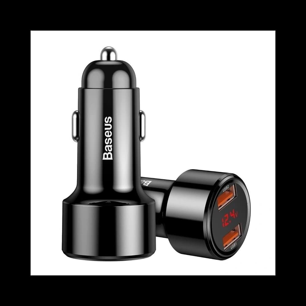 Încărcător auto Baseus Magic 2x USB QC 3.0 45W (negru) - 5