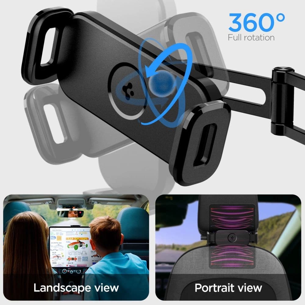 Uchytník na opěrku hlavy Spigen OneTap UTS45 Univerzální držák na opěrku hlavy auto Černý - 13