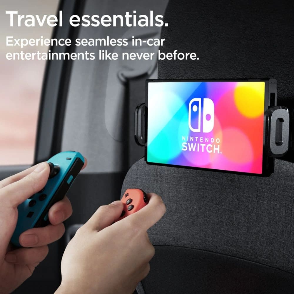 Uchytník na opěrku hlavy Spigen OneTap UTS45 Univerzální držák na opěrku hlavy auto Černý - 14