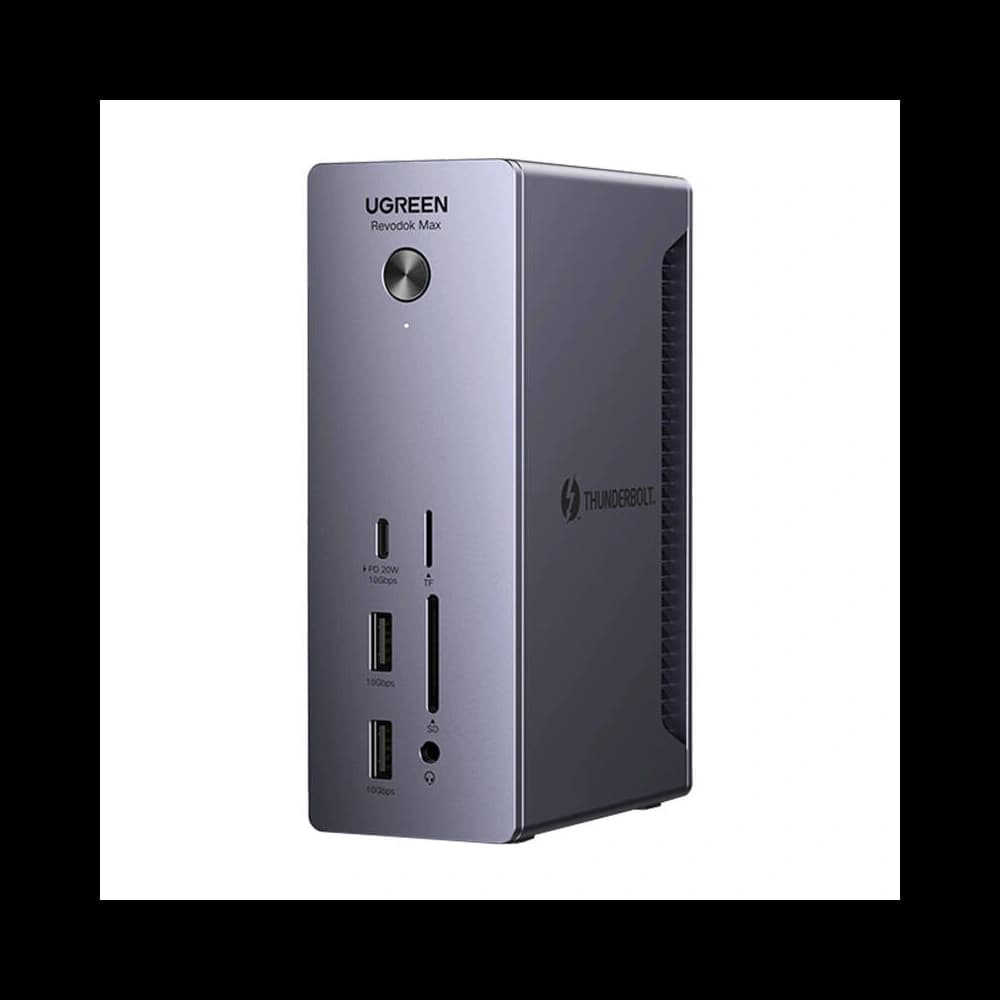 Dokovací stanice UGREEN U710 DC, 4xUSB-A, 2xThunderbolt 4 USB-C, DisplayPort 8K30Hz, RJ45, SD/TF, AUX, USB-C PD 90W šedá - 1