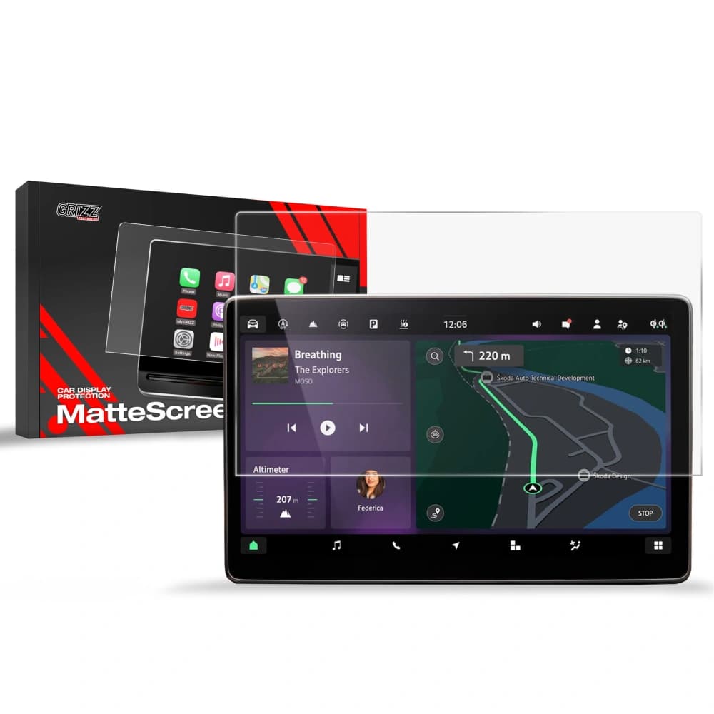 Matte GrizzGlass CarDisplay Protection Skoda Octavia 4 13" 2024-2025 - 1