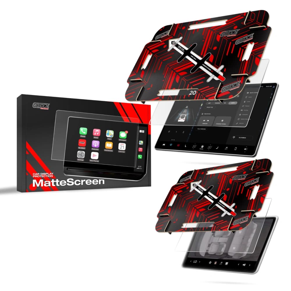 GrizzGlass CarDisplay MatteScreen Easy Tesla Model 3 Highland 2023-2024 [2in1] - 1