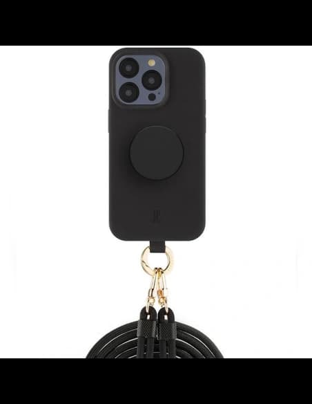 Etui Just Elegance PopGrip Apple iPhone 15 Pro negru/black
