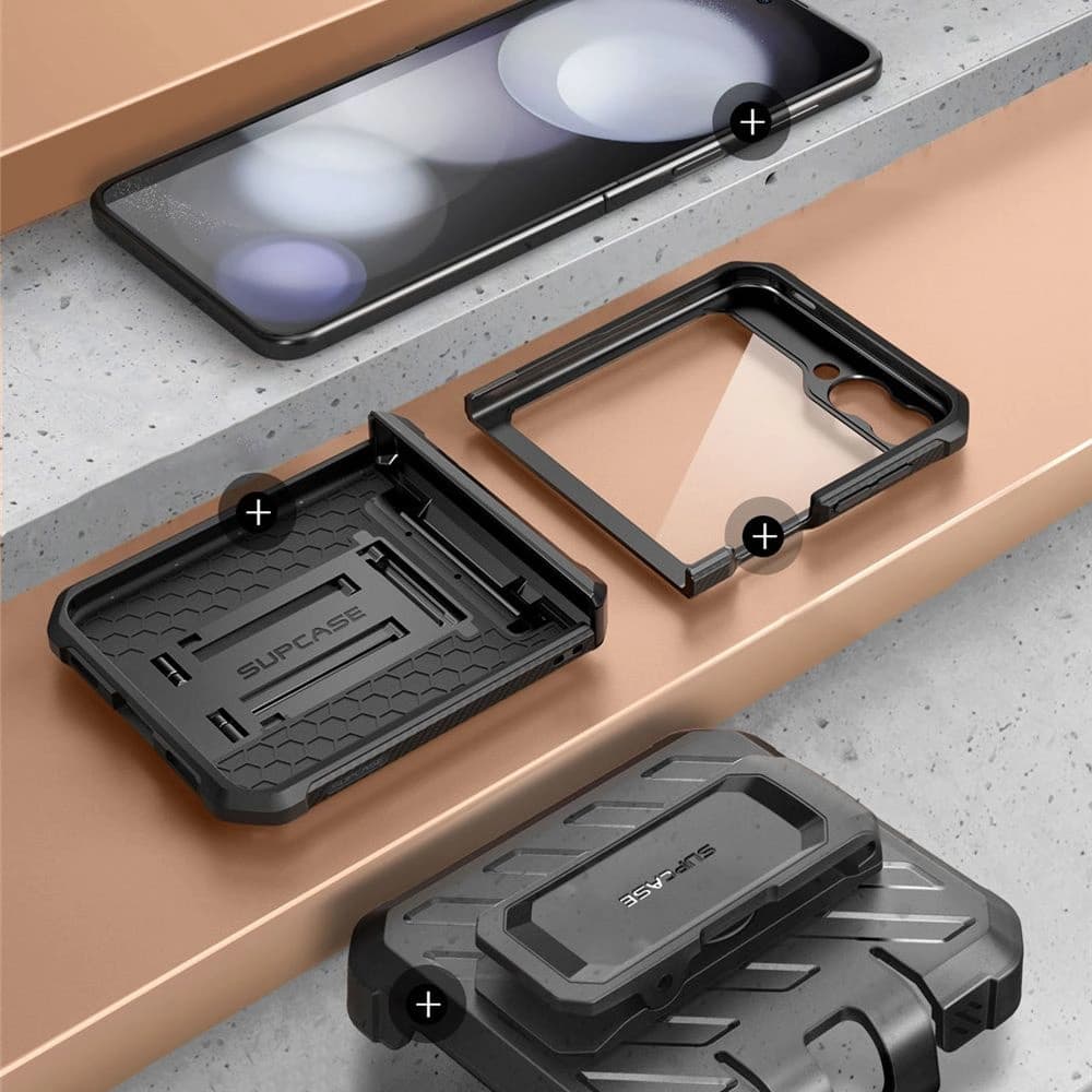 Etui Supcase Unicorn Beetle Pro Samsung Galaxy Z Flip 6 / 7 FE Negru - 3