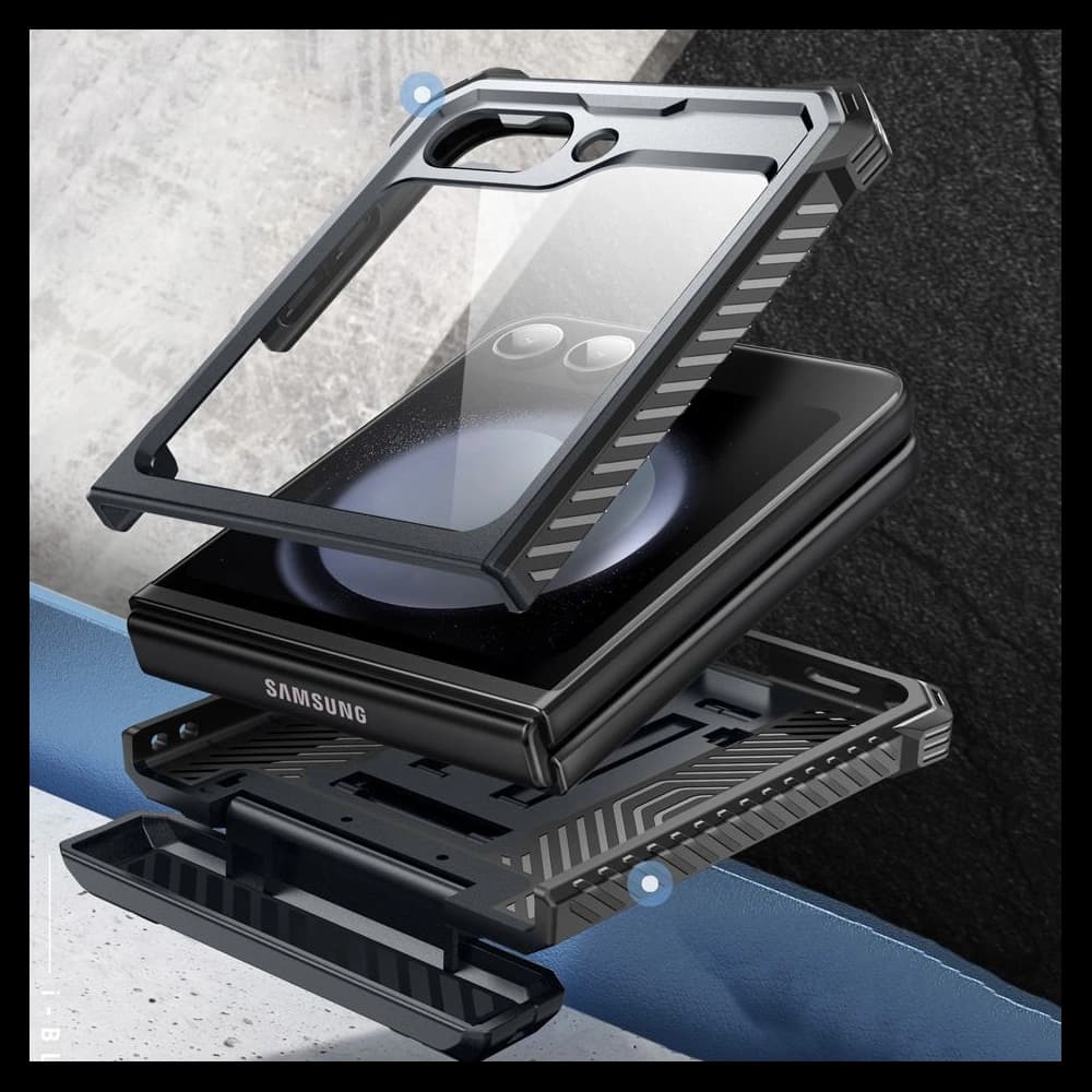 Etui Supcase IBLSN ArmorBox Samsung Galaxy Z Flip 6 / 7 FE Fekete - 6