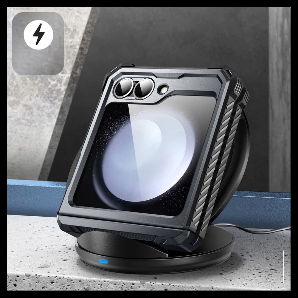 Etui Supcase IBLSN ArmorBox Samsung Galaxy Z Flip 6 / 7 FE Fekete - 7