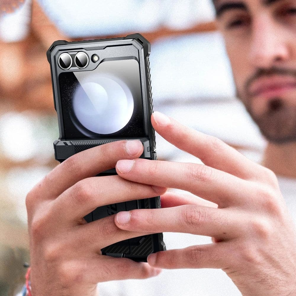 Etui Supcase IBLSN ArmorBox Samsung Galaxy Z Flip 6 / 7 FE Fekete - 8