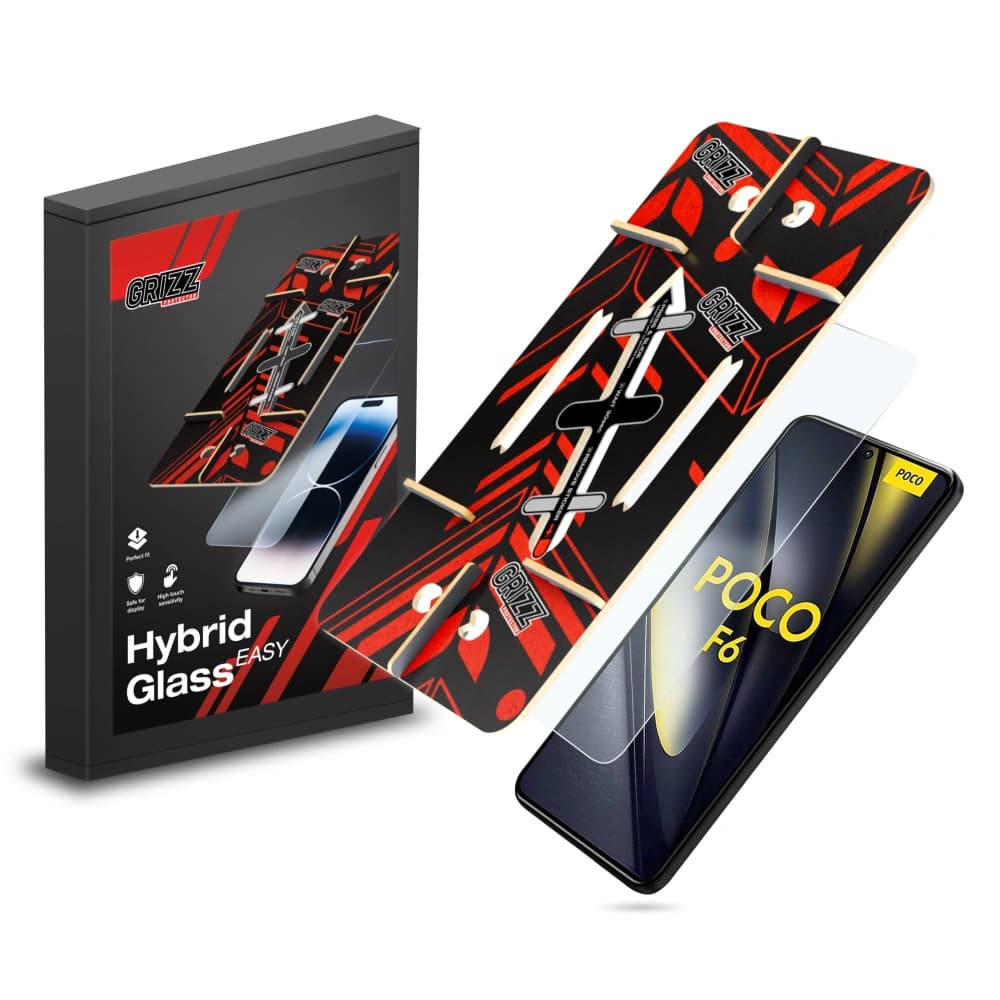 GrizzGlass HybridGlass Easy Xiaomi POCO F6 - 1
