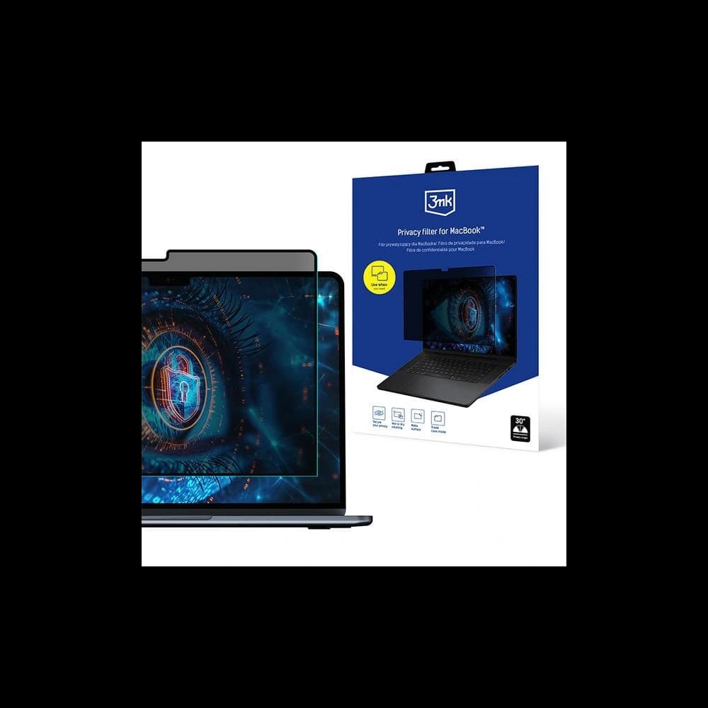 P Privatizáló fólia 3MK Adatvédelmi szűrő Apple MacBook Air 15" 2023 - 1