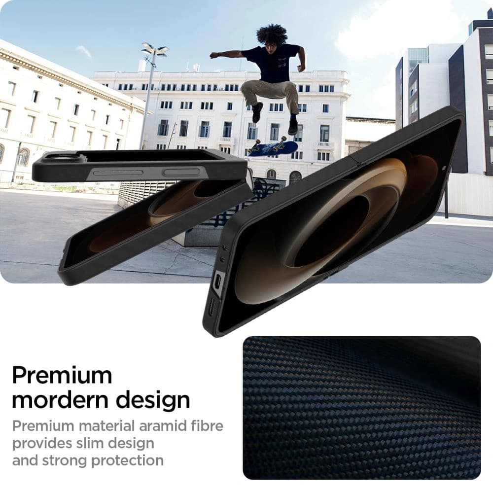 Etui Spigen Airskin Samsung Galaxy Z Flip 6 / 7 FE Aramid Black - 8