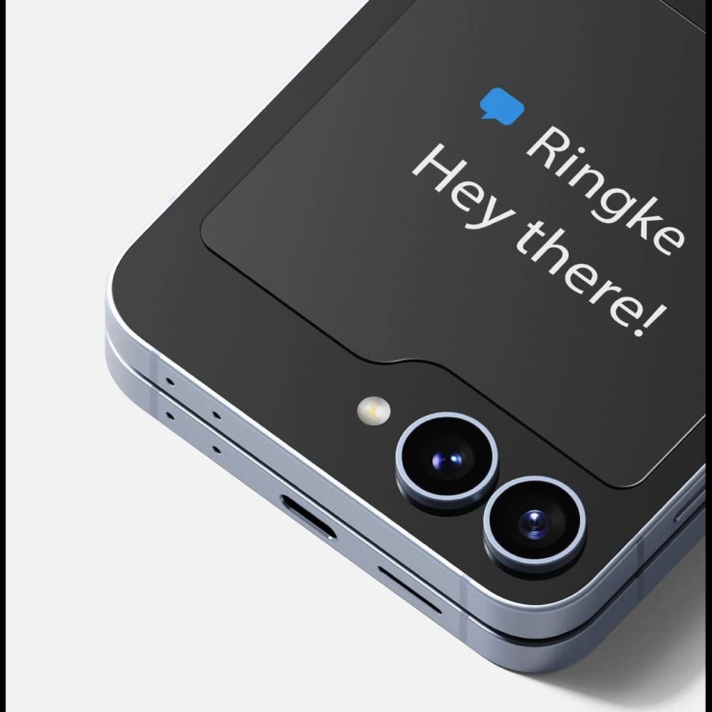 Gehärtetes Glas für den Außenschirm Ringke Cover Display Samsung Galaxy Z Flip 6 / 7 FE Clear [2 PACK] - 3