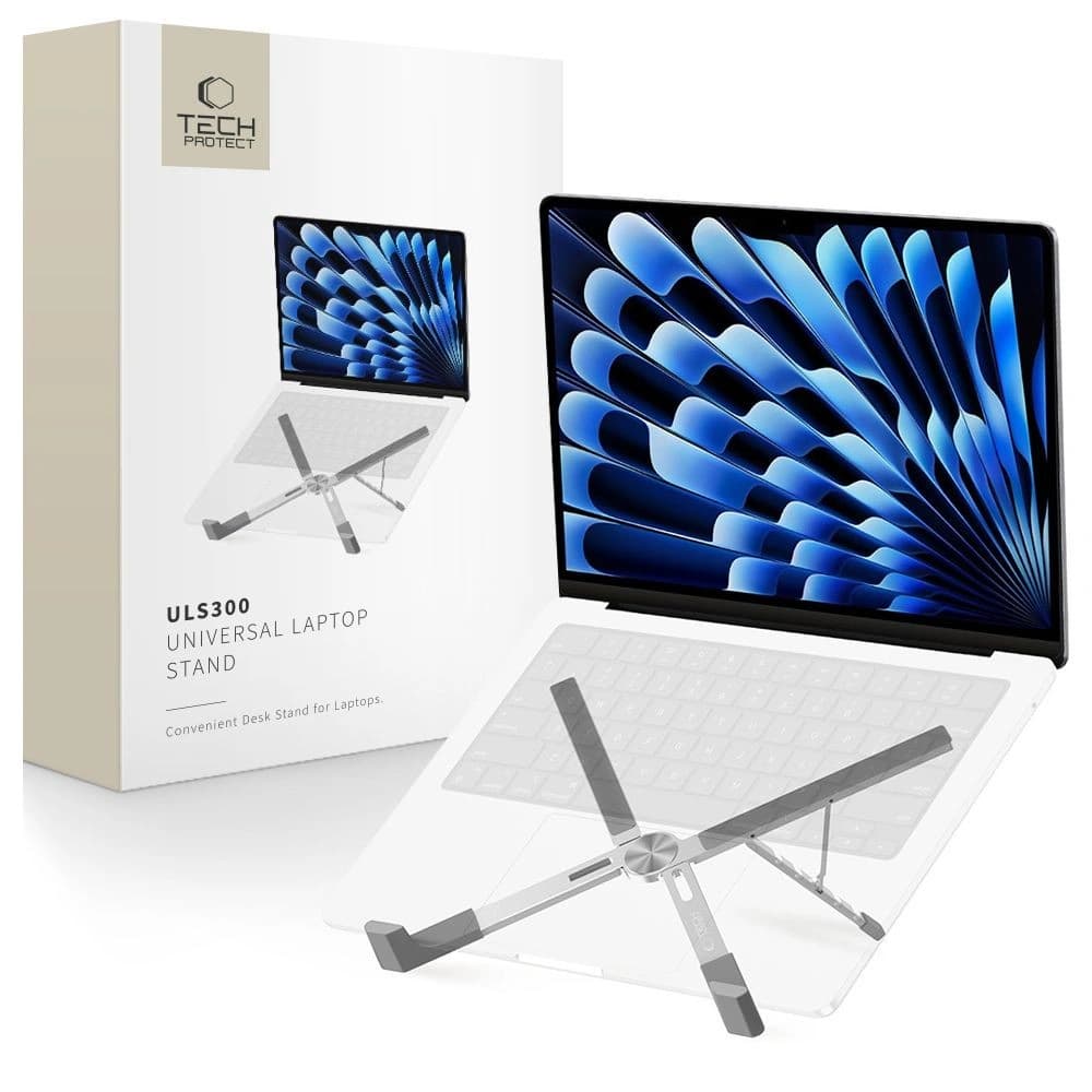 Podstawka Tech-Protect ULS300 Suport Universal pentru Laptop Argintiu - 1