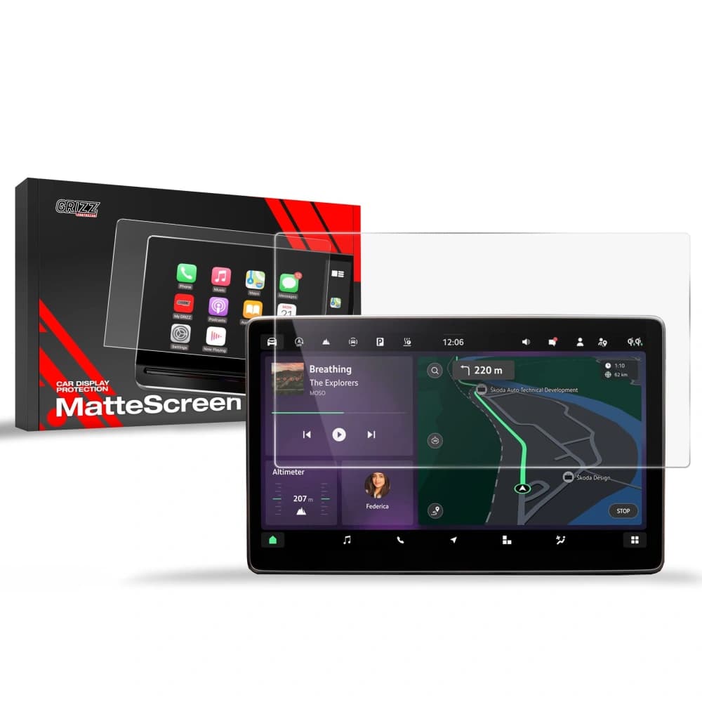 Matte GrizzGlass CarDisplay Protection Skoda Octavia 4 10" Facelift (2024-2025) - 1