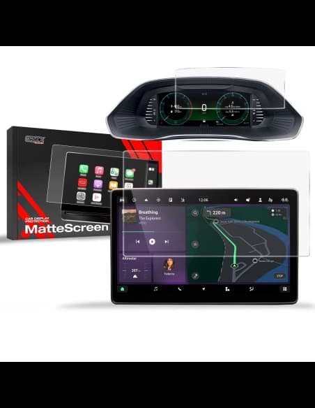 Matte GrizzGlass CarDisplay Protection Skoda Octavia 4 10" Facelift (2024-2025) [2in1]