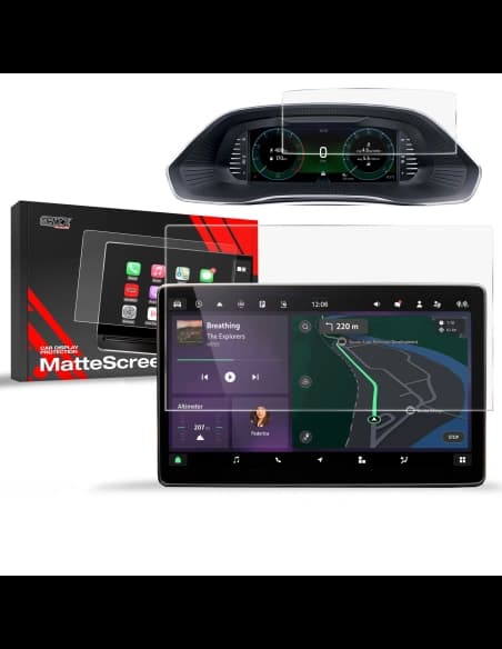 Matte GrizzGlass CarDisplay Protection Skoda Octavia 4 13" 2024-2025 [2in1]