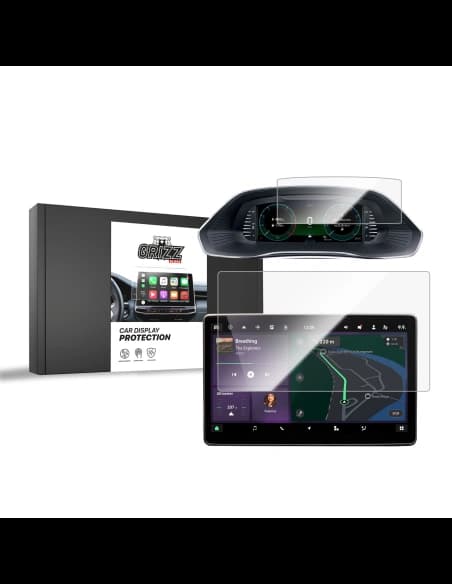 Ceramic GrizzGlass CarDisplay Protection Skoda Octavia 4 10" Facelift (2024-2025) [2in1]