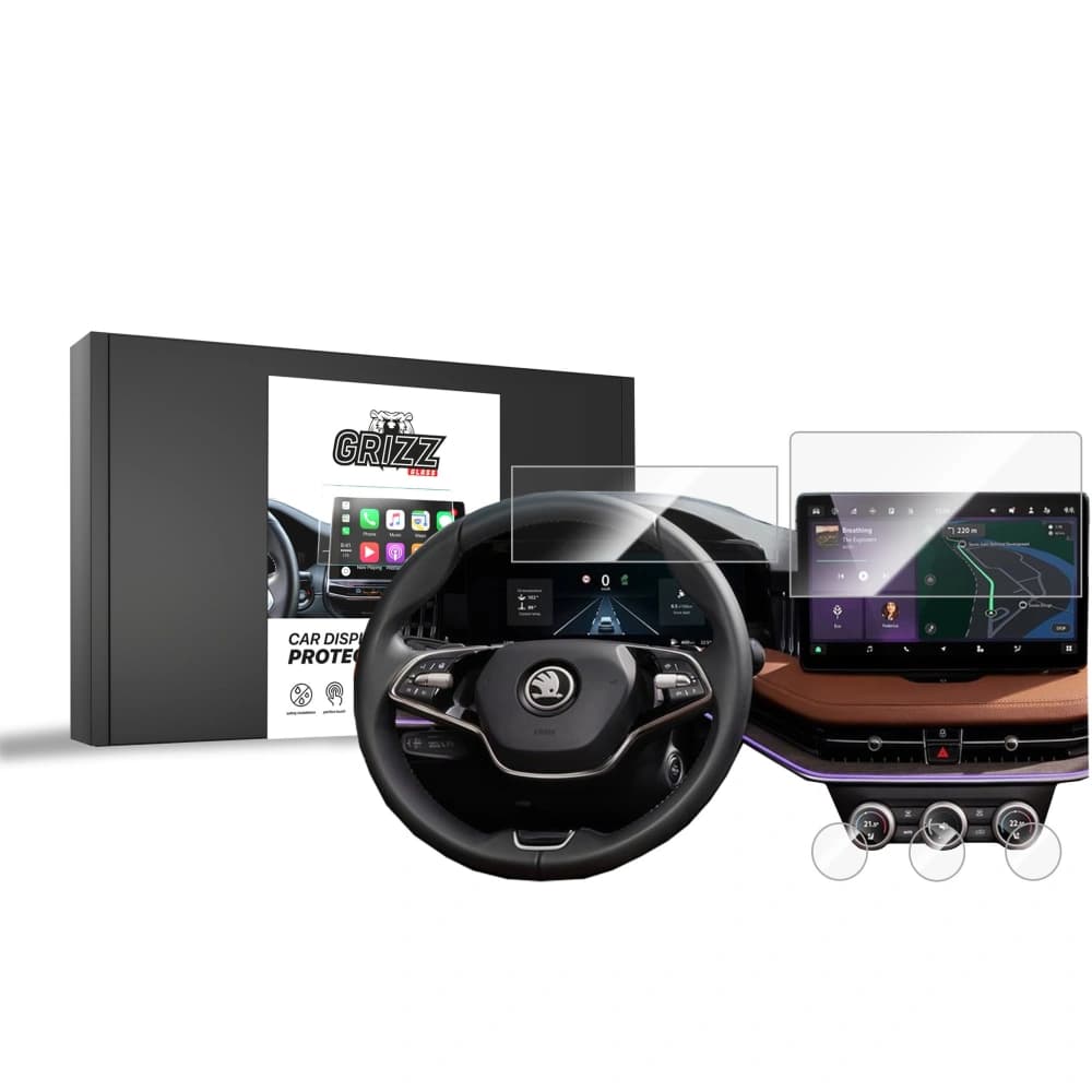 Ceramic GrizzGlass CarDisplay Protection Skoda Superb 4 10" 2024-2025 [5in1] - 1