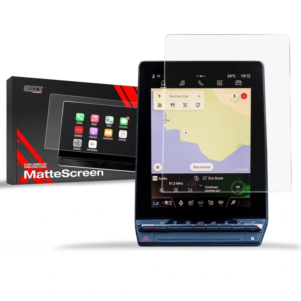 Matte GrizzGlass CarDisplay Protection Renault Captur 10,4" 2024-2025 - 1