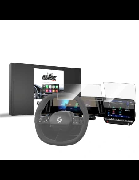 Ceramic GrizzGlass CarDisplay Protection Renault Austral 9" 2022-2025 [2in1]