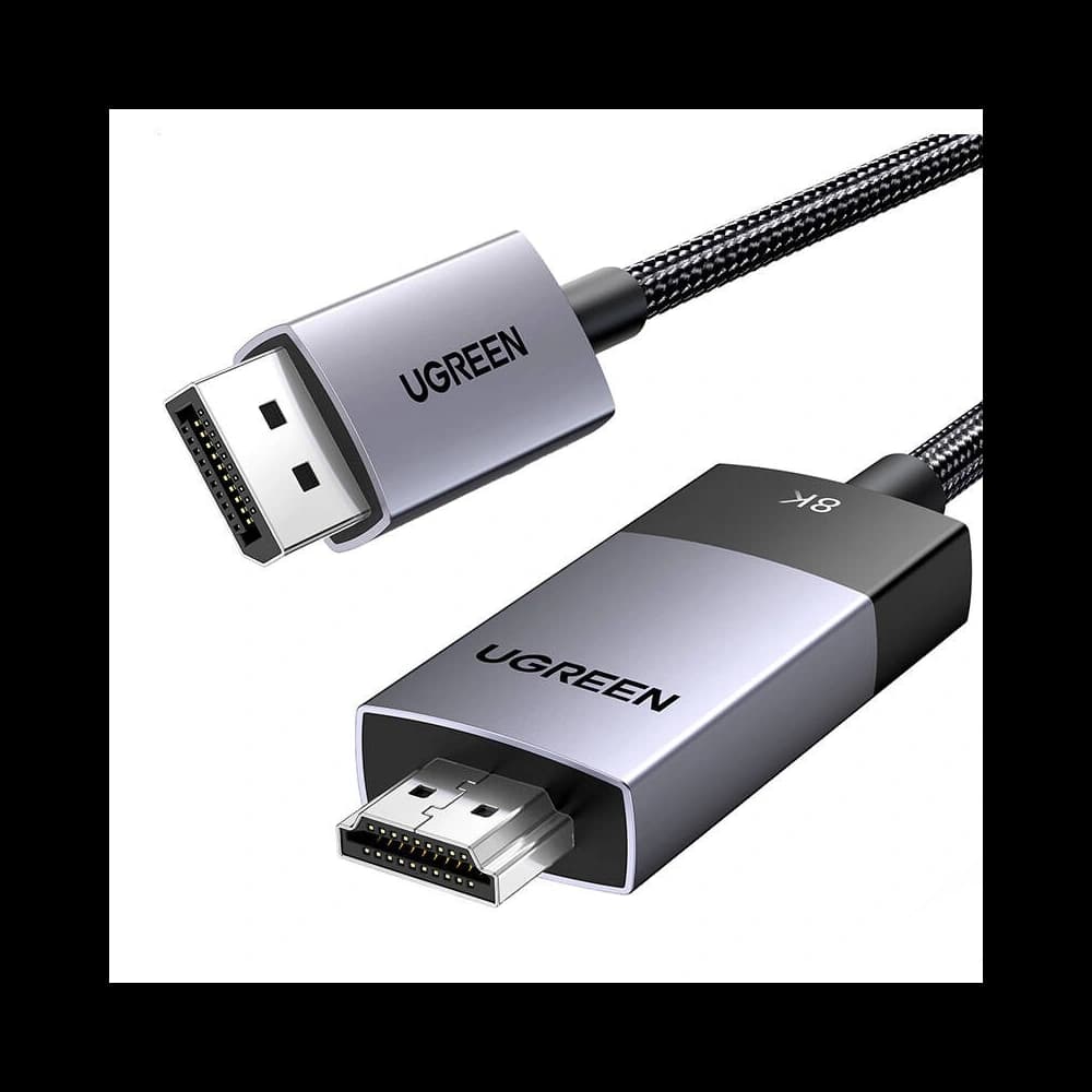 UGREEN DP115 DisplayPort / HDMI 8K60Hz cable, 2m black - 1