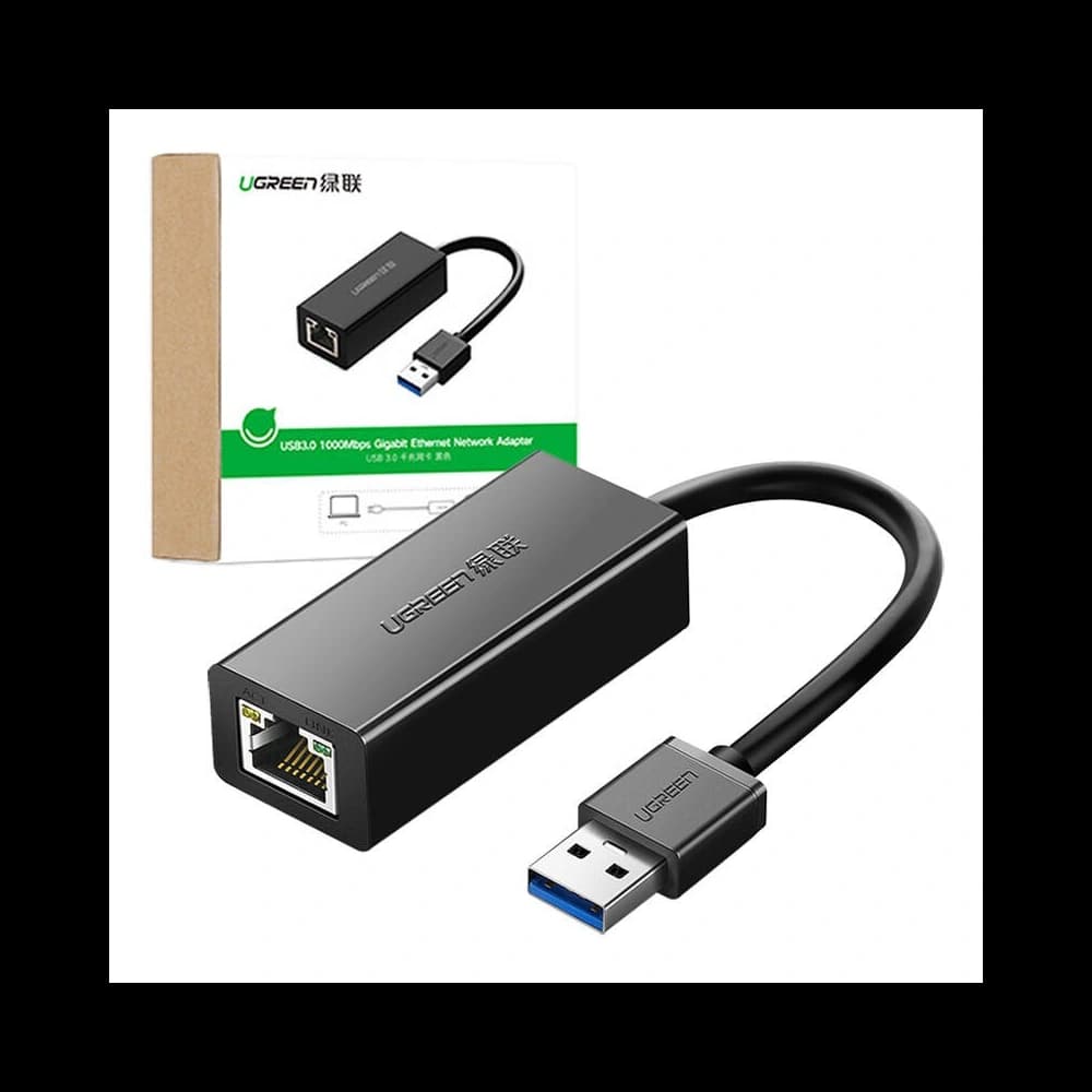 Síťový adaptér UGREEN CR111 USB-A na RJ45 Gigabit Ethernet černý - 2