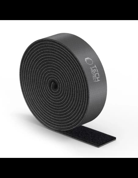 Tech-Protect Velcro Cable Organizer 300cm Black
