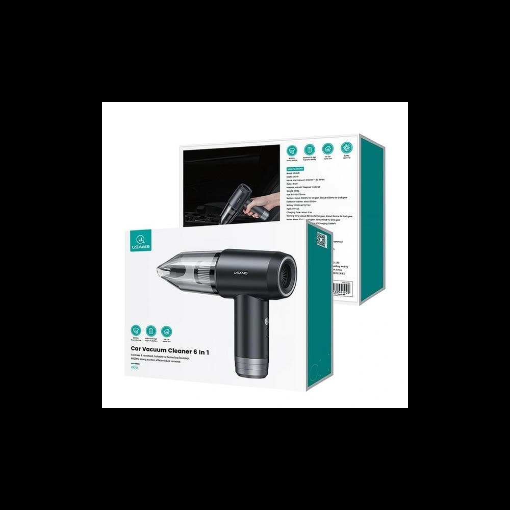 Aspirator auto 6 în 1 USAMS US-ZB291 XJ Series negru/black - 7